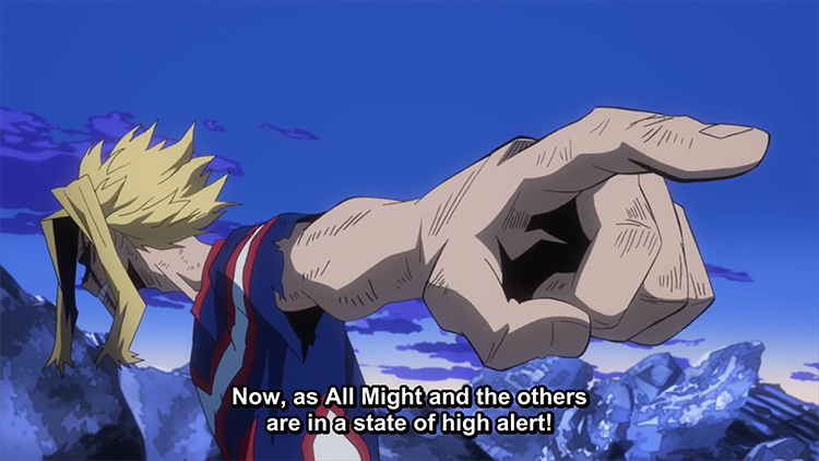 Pointing anime BNHA