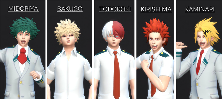 Sims 4  My Hero Academia  Mods   CC Packs  All Free    FandomSpot - 80