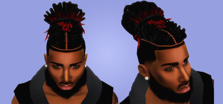 sims 4 hair cc braids updo