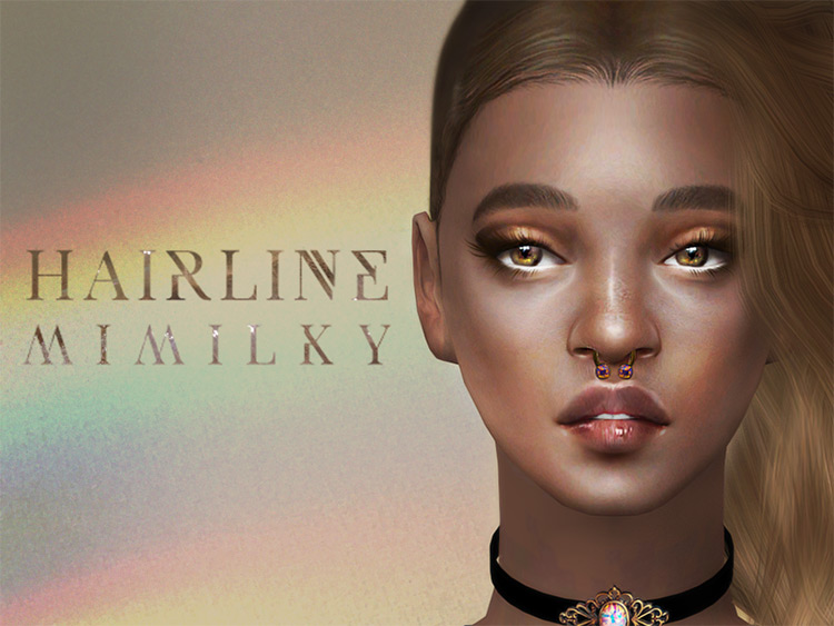 Mimilky Hairline by Daerilia Sims 4 CC