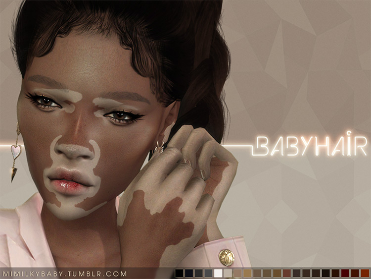 Mimilky Babyhair N4 by Daerilia TS4 CC