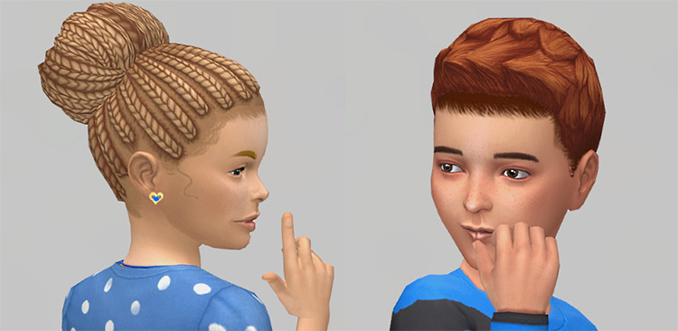 Hairlines & Baby Hair by blewis50 TS4 CC