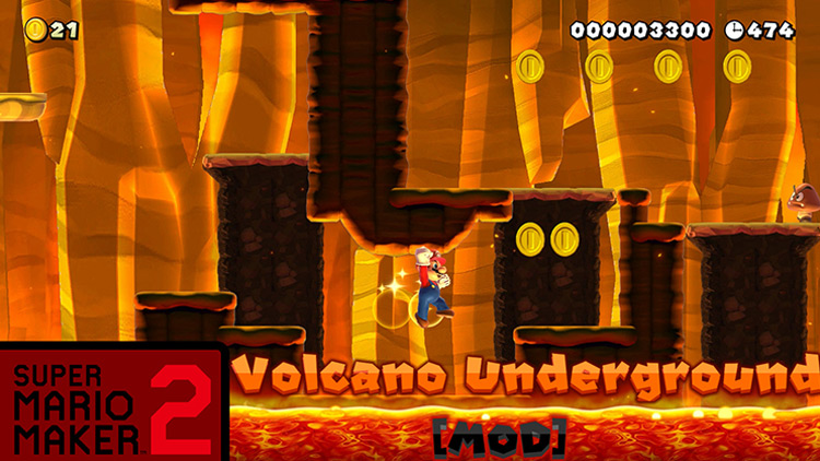 NSMBU Volcano Underground Theme SMM2 mod