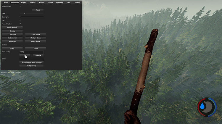 how to open mod menu the forest