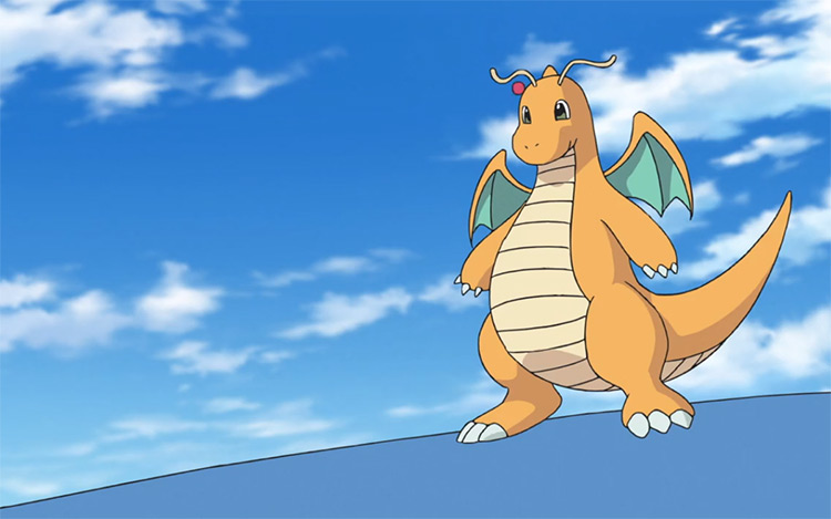 Dragonite from Pokémon anime