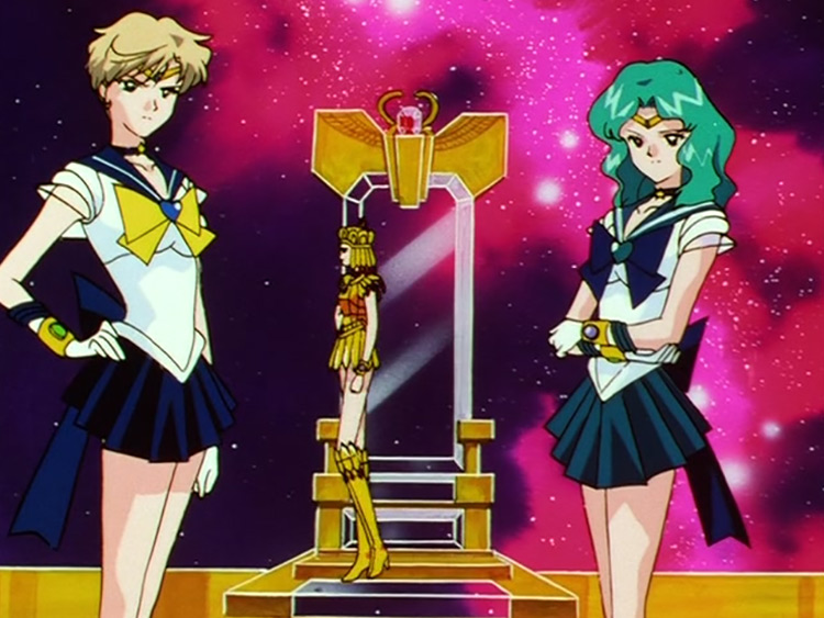 Sailor Neptune and Uranus Join Sailor Galaxia from Sailor Moon Sailor Stars screenshot