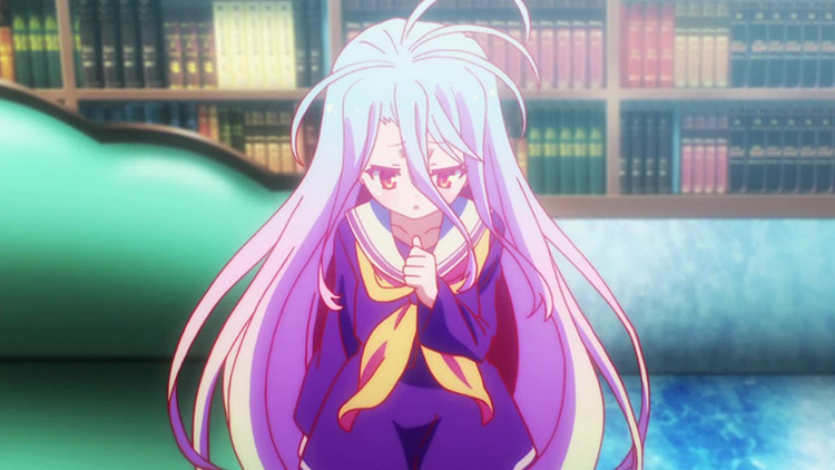 Shiro from No Game, No Life anime