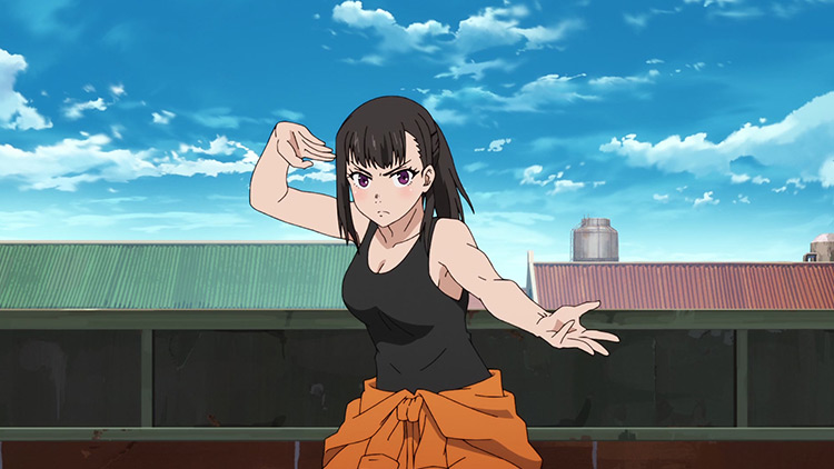 Maki Oze Fire Force anime screenshot