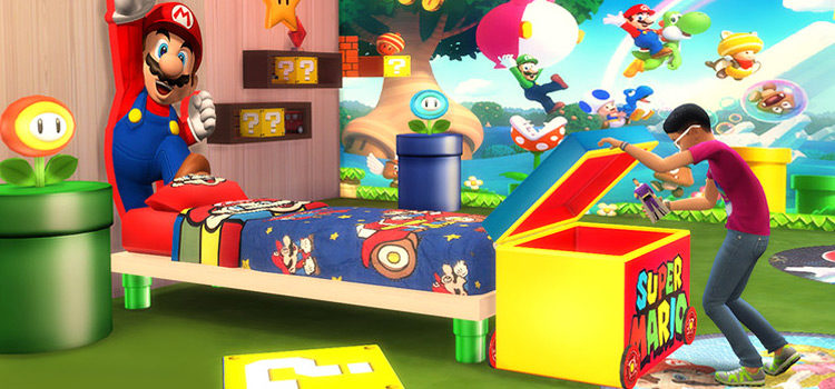 Super Mario TS4 CC Mods - Bedroom Screenshot