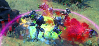 Age of Wonders Planetfall modded - colorful battle screenshot