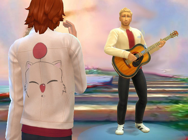 Moogle Leather Jacket Sims 4 CC