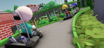 Parkitect go karts gameplay screenshot