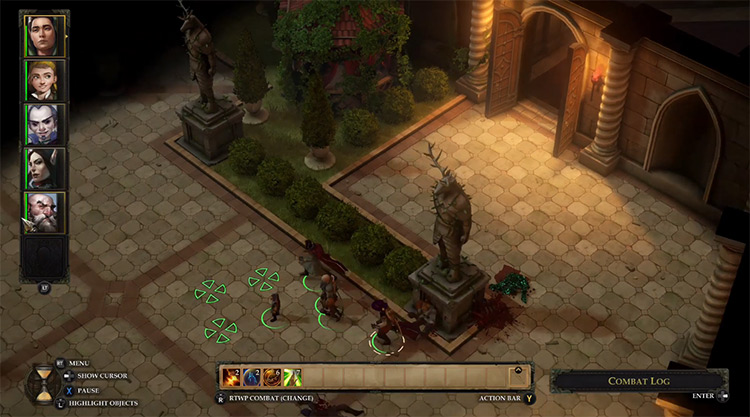 Pathfinder: Kingmaker gameplay