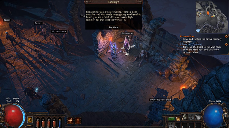 Path of Exile gameplay PS4