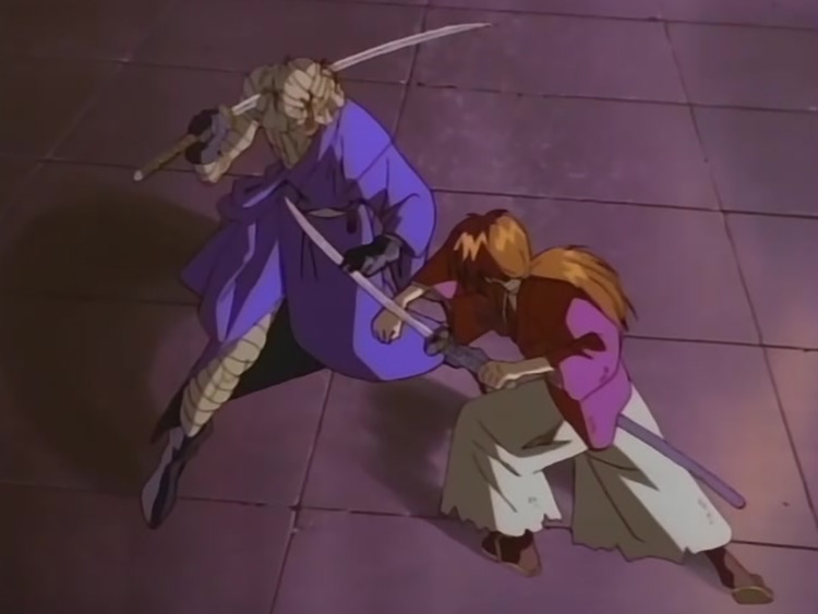 Kenshin vs Shishio in Rurouni Kenshin