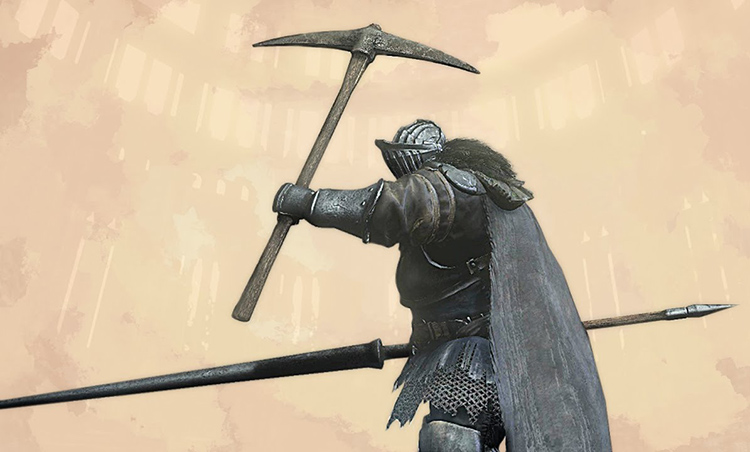 dark souls 2 rare pickaxe clipart