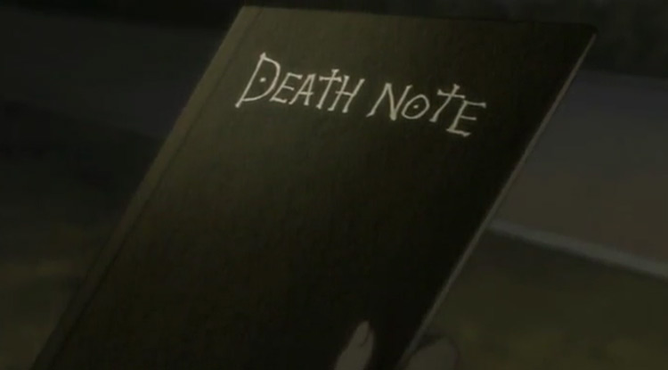 The Death Note in Death Note anime