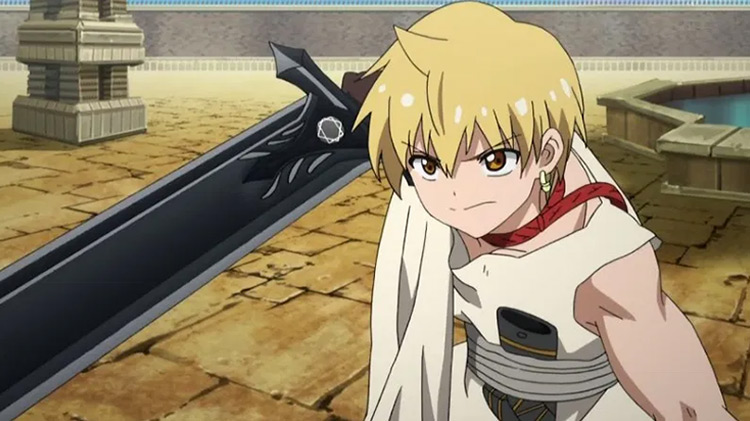 Amon’s Sword in Magi: The Labyrinth of Magic