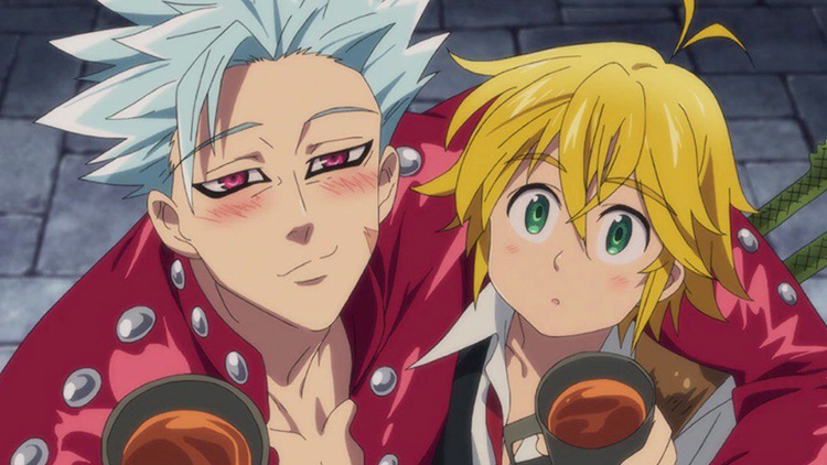 Meliodas and Ban from The Seven Deadly Sins anime