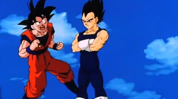 Goku and Vegeta from Dragon Ball Z anime