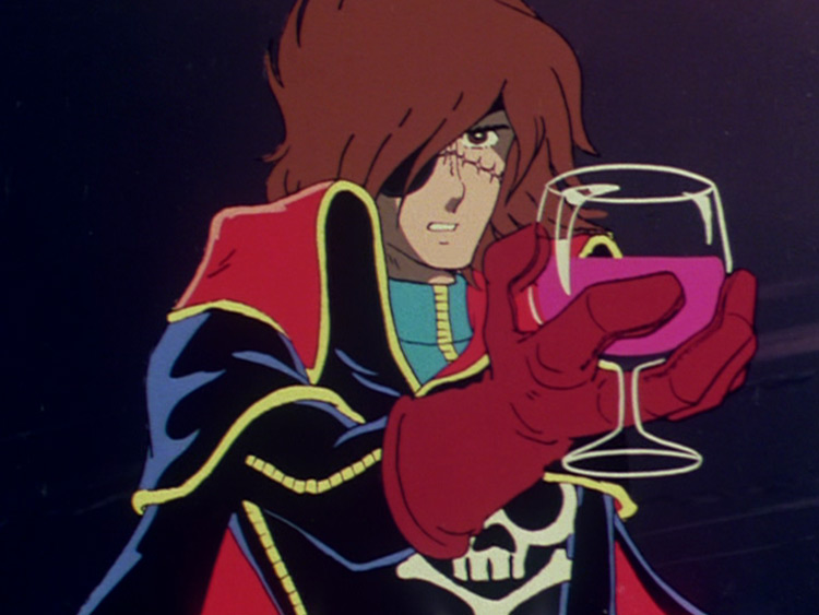 Captain Harlock in Space Pirate Captain Harlock (1979)