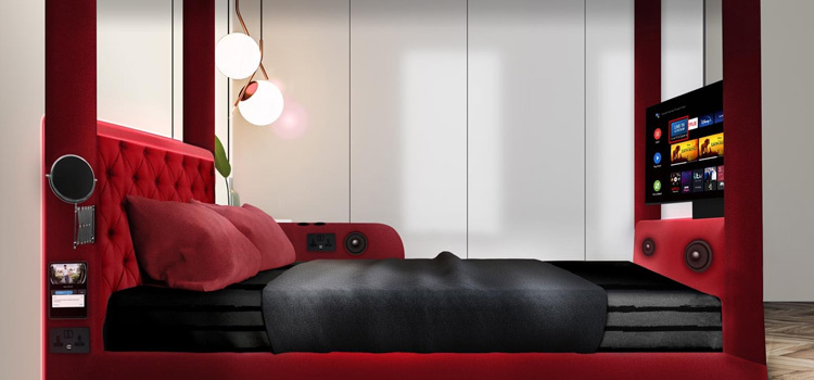 Mockup preview of the ultimate 'TV binge bed'