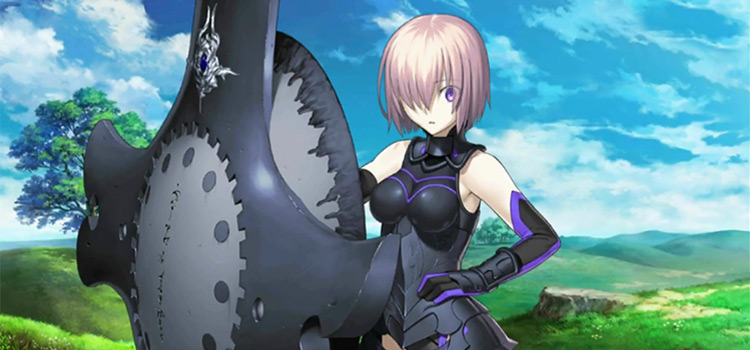 Mash Kyrielight Shielder in Cutscene (FGO)