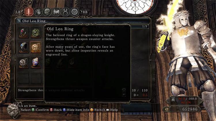 Old Leo Ring in Dark Souls 2