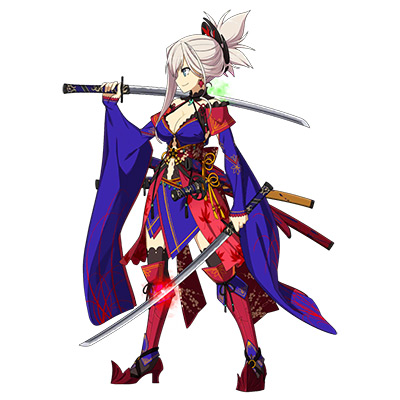 Miyamoto Musashi (Saber) Fate/Grand Order sprite