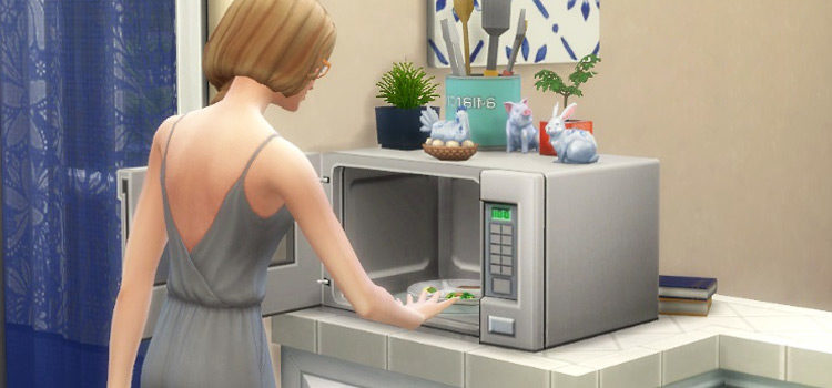 Sims 4 Microwave CC (Countertop + Wall-Mounted)