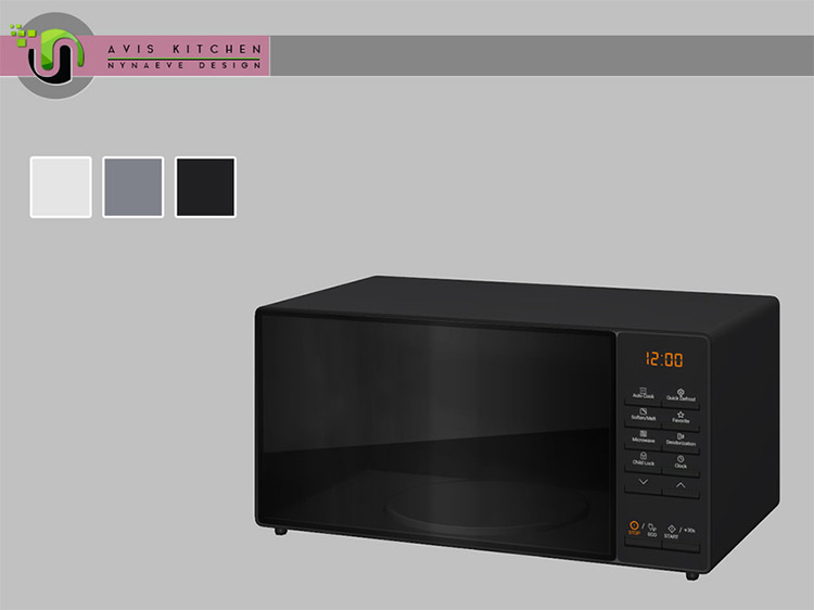 Avis Microwave Black Design / TS4 CC