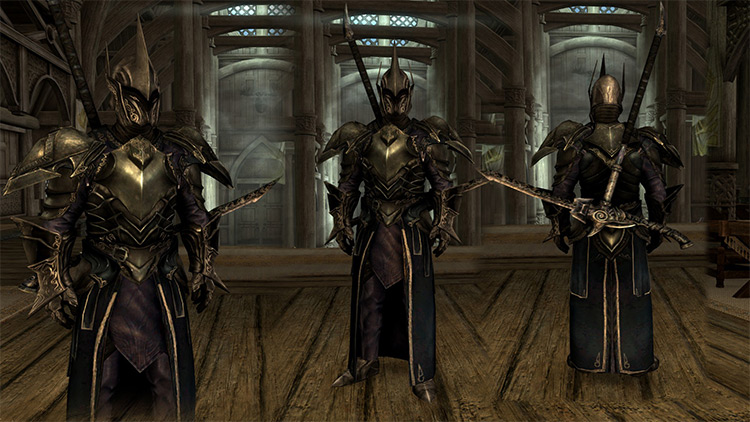 Ebony Archmage Armor mod for Skyrim