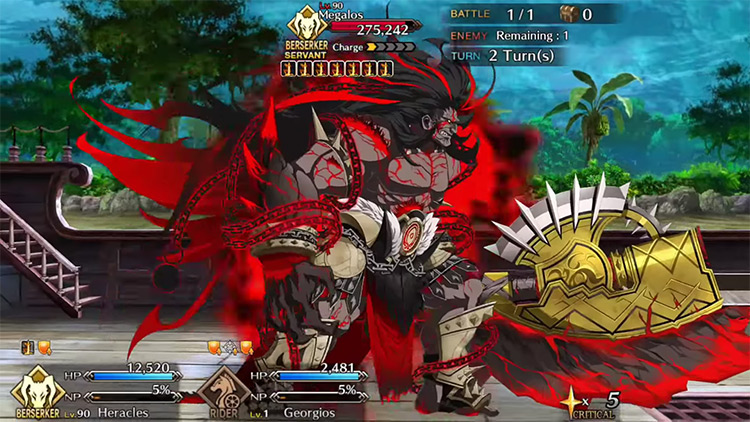 Megalos (Agartha) Boss in Fate/Grand Order screenshot