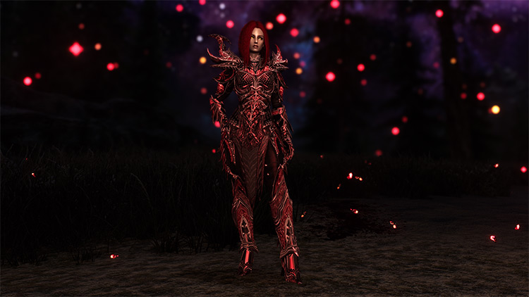 Crimson Blood Daedric Knight Set mod for Skyrim