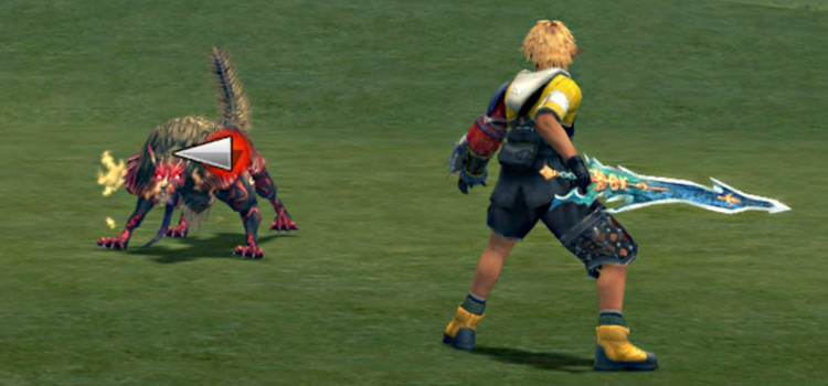Ferir battle close-up screenshot (FFX HD)