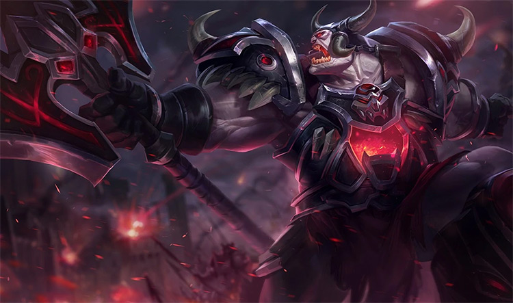 Warmonger Sion Skin Splash Image from League of Legends