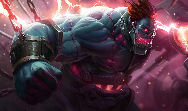 Hextech Sion Skin Splash Image from League of Legends