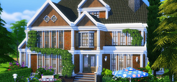 large american suburban house