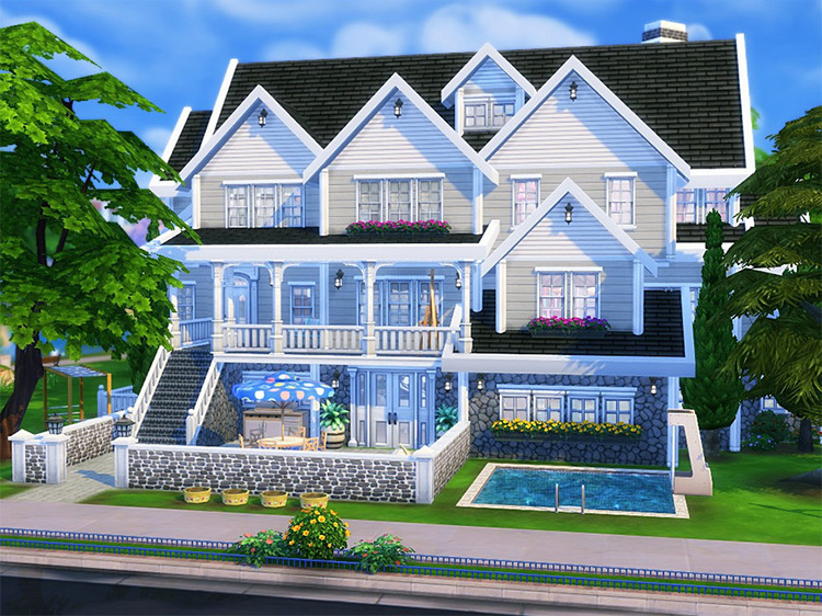 American Dream Suburban Family Home for The Sims 4