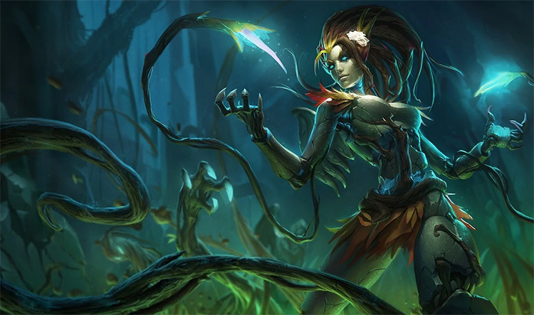 Haunted Zyra Skin Splash Image from League of Legends