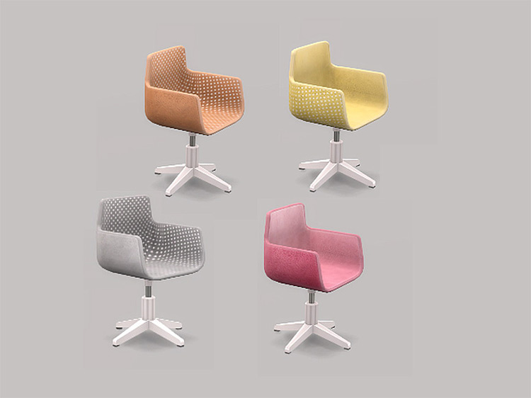 Anel Desk Chair (Colors) TS4 CC