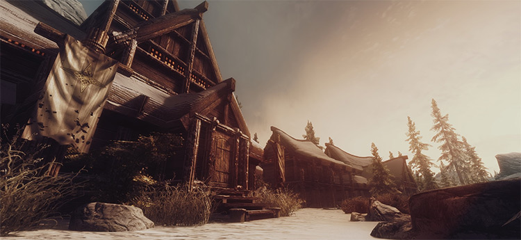 Better Towns Textures mod for Skyrim