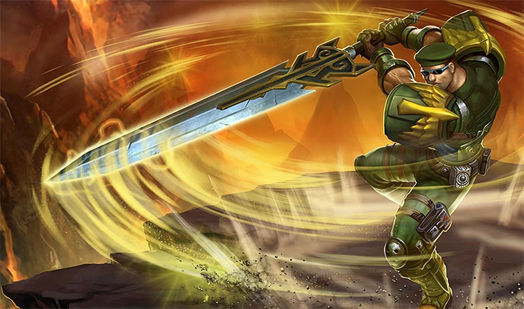 Commando Garen Skin Splash Image from League of Legends