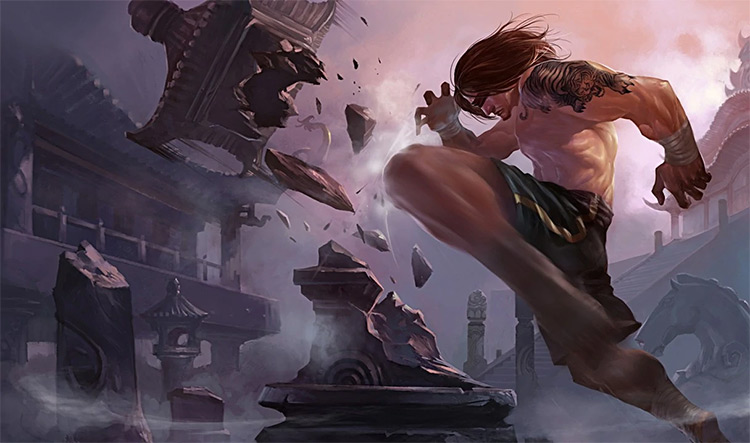 Traditional Lee Sin Skin Splash Image from League of Legends
