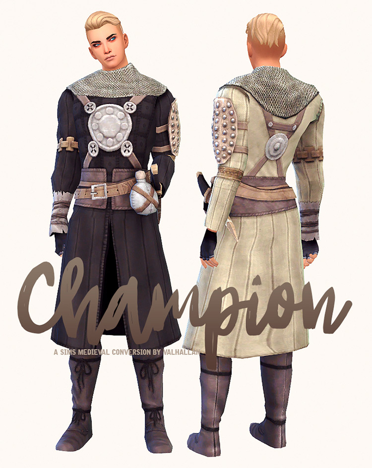 Champion from “The Sims Medieval” Conversion for The Sims 4