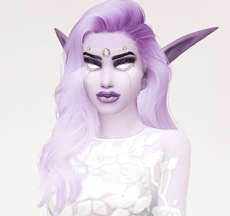 Teldrassil Night Elf Ears (World of Warcraft) Sims 4 CC