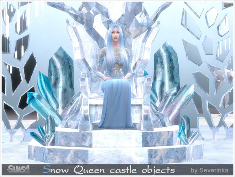 SnowQueen Castle Objects Set / TS4 CC