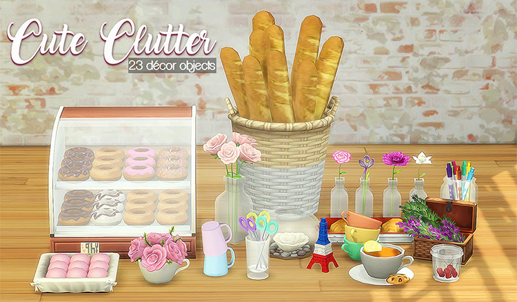Cute Clutter Set / Sims 4 CC