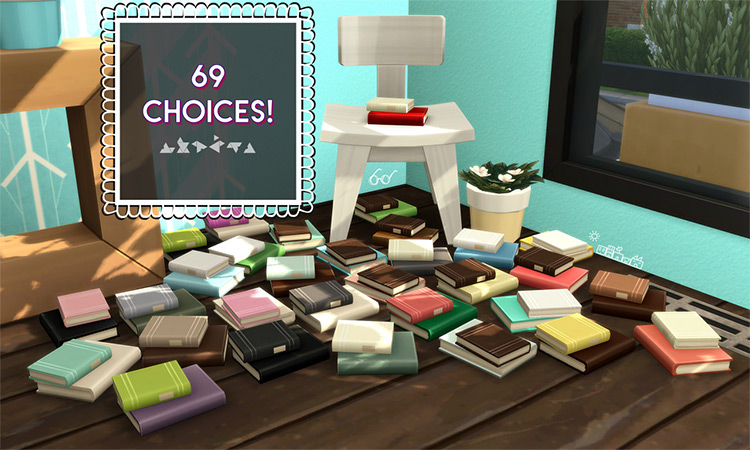 A Colorful Couple of Books (Clutter) TS4 CC
