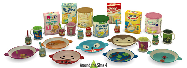 Baby Food Clutter / Sims 4 CC